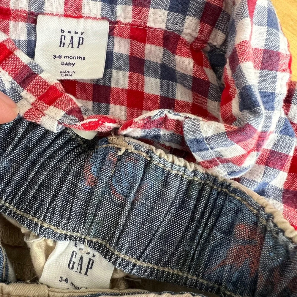 Janie and Jack Gap‎ Gymboree Clothing Lot Baby Size 3-6 Months Preppy Plaid